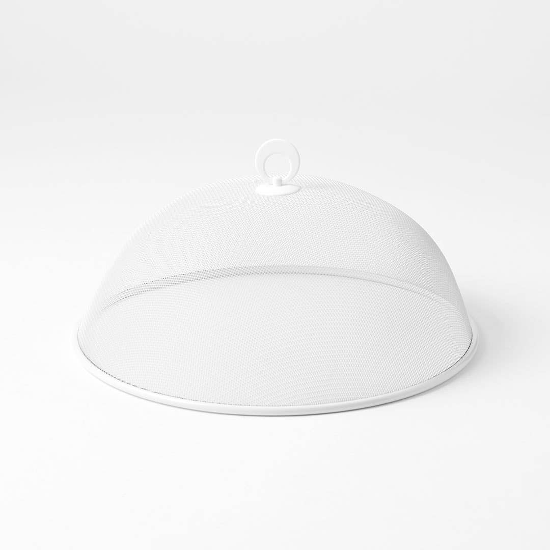 Domed Food Cover - White