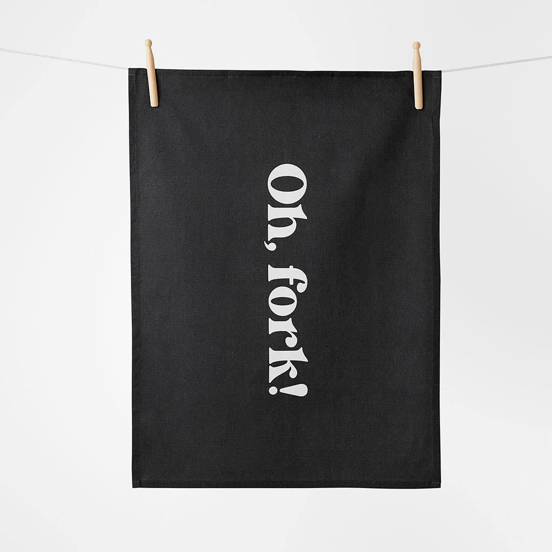 Oh Fork Tea Towel - Set Of 3