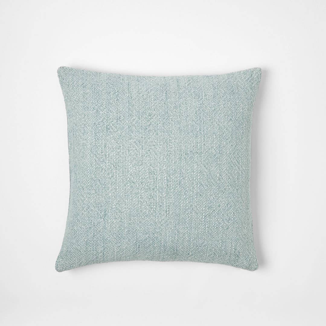 Flinders Linen Cushion - Smoke Blue