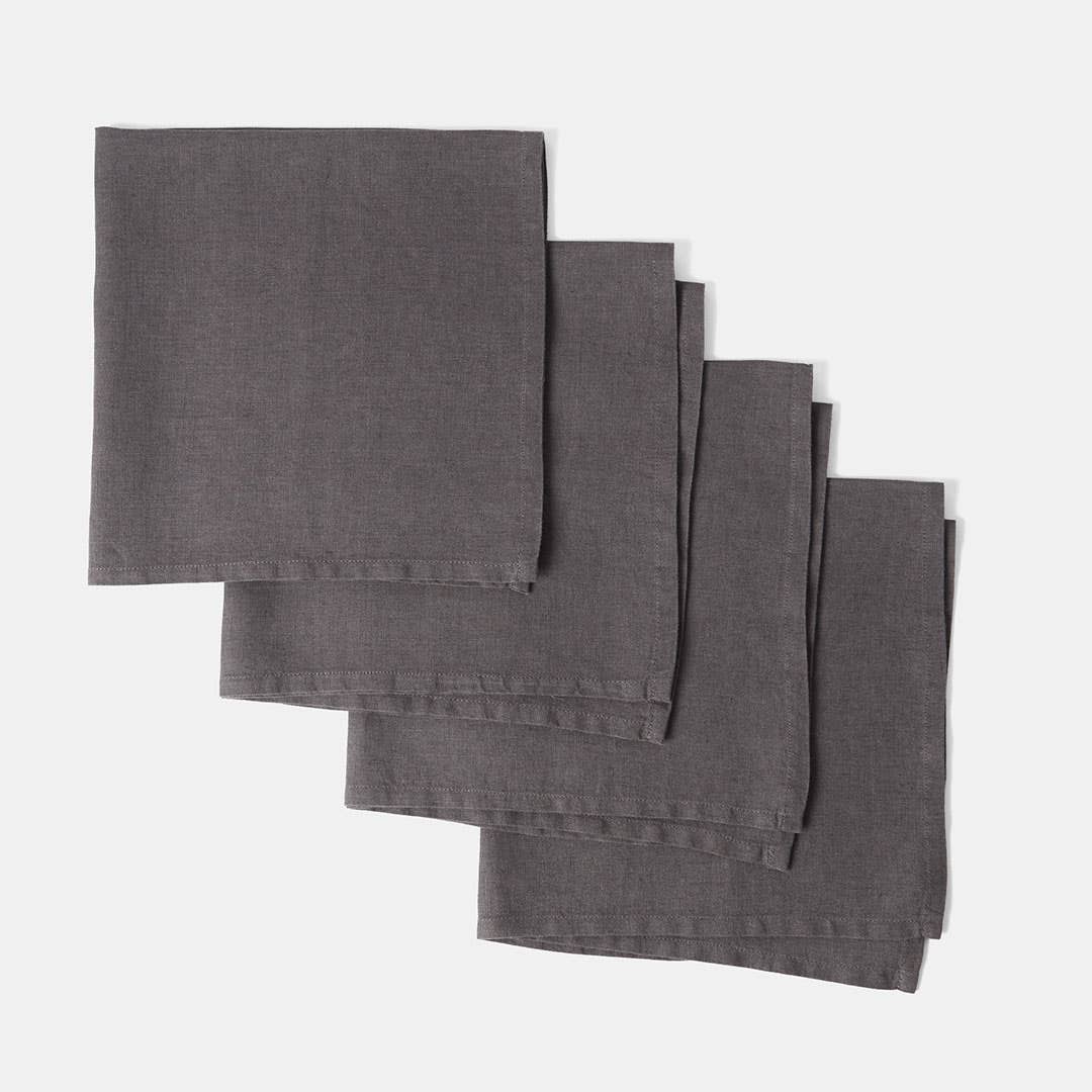 Milano Linen Napery - Charcoal