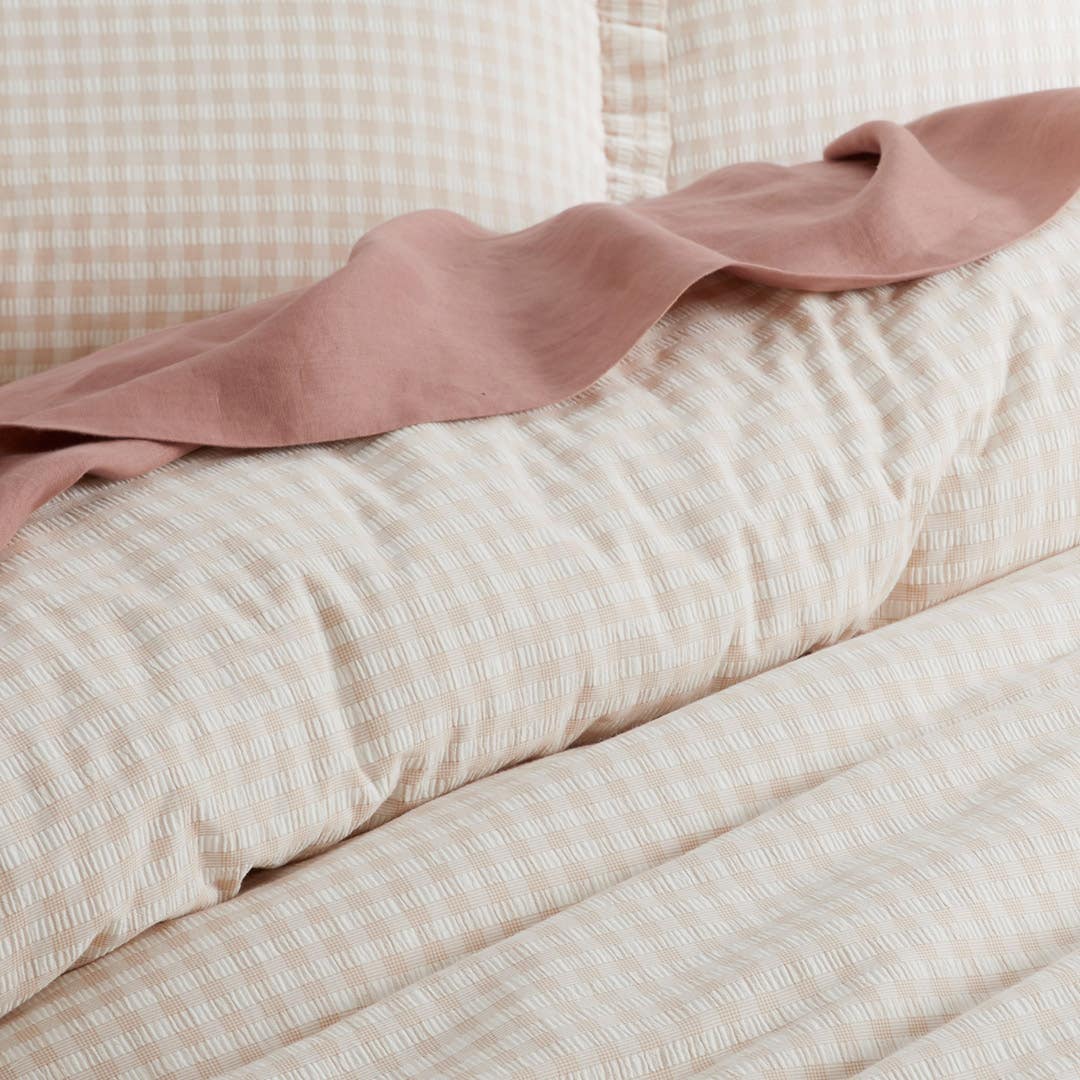 Eliza Quilt Cover - Blush