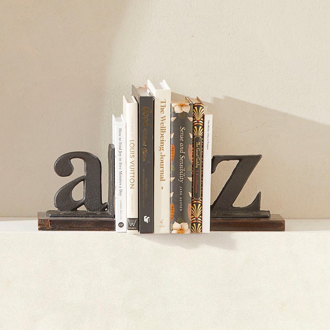 Bookends A and Z Set Of 2