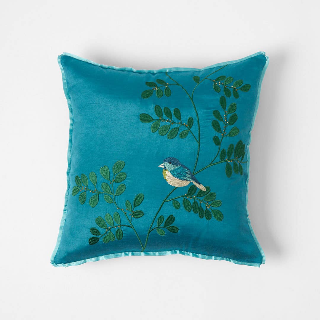 Autumn Evening Bed Cushion - Aqua