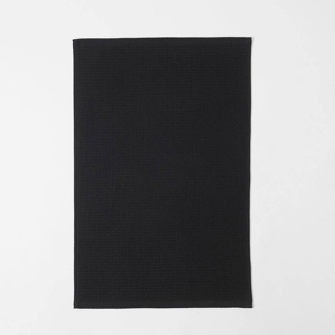 Hardy Terry Tea Towel Set Of 3 - Black