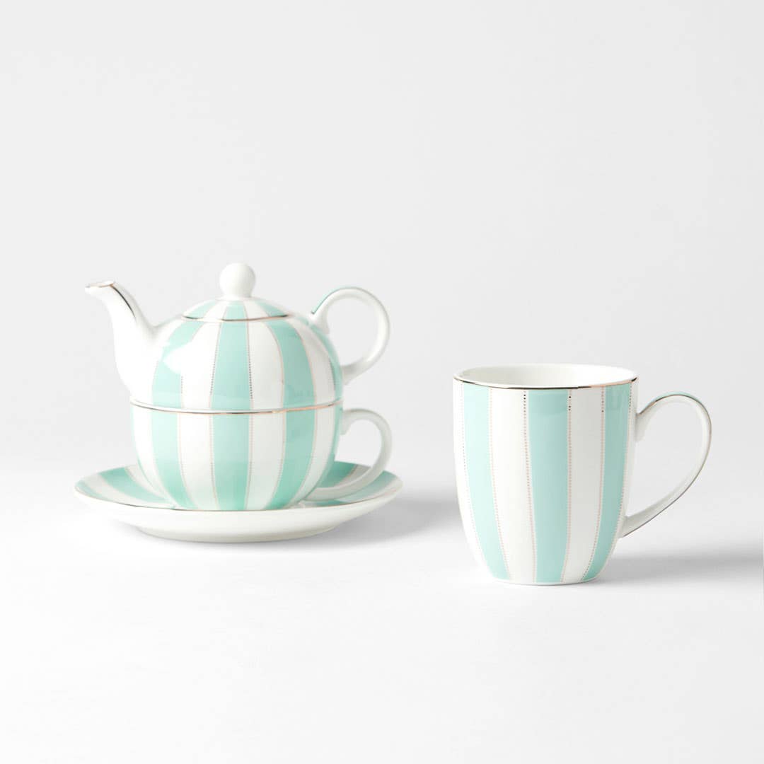 Miss Stripe Mug - Mint