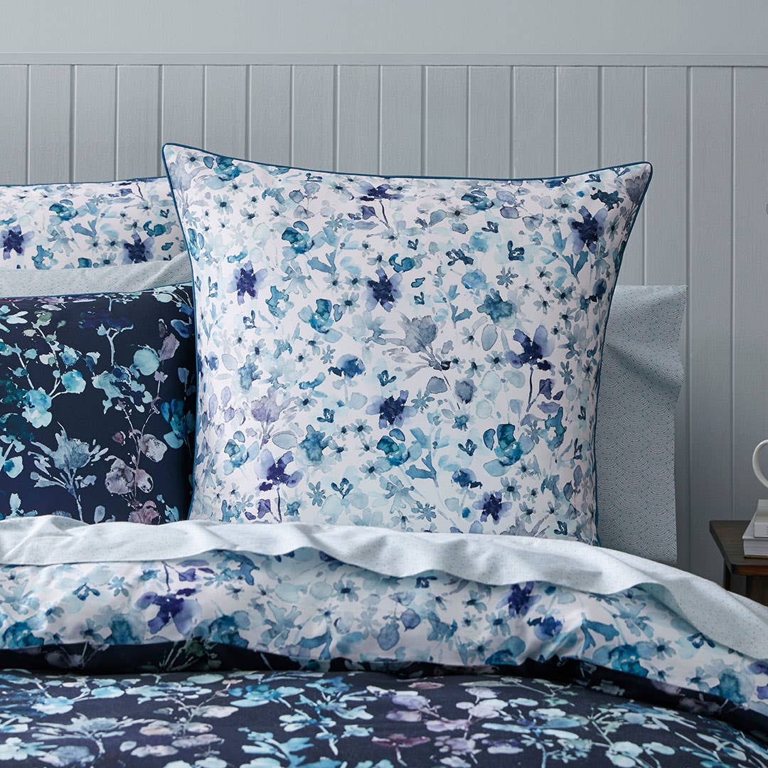 Waverly Quilt Cover - Light Blue