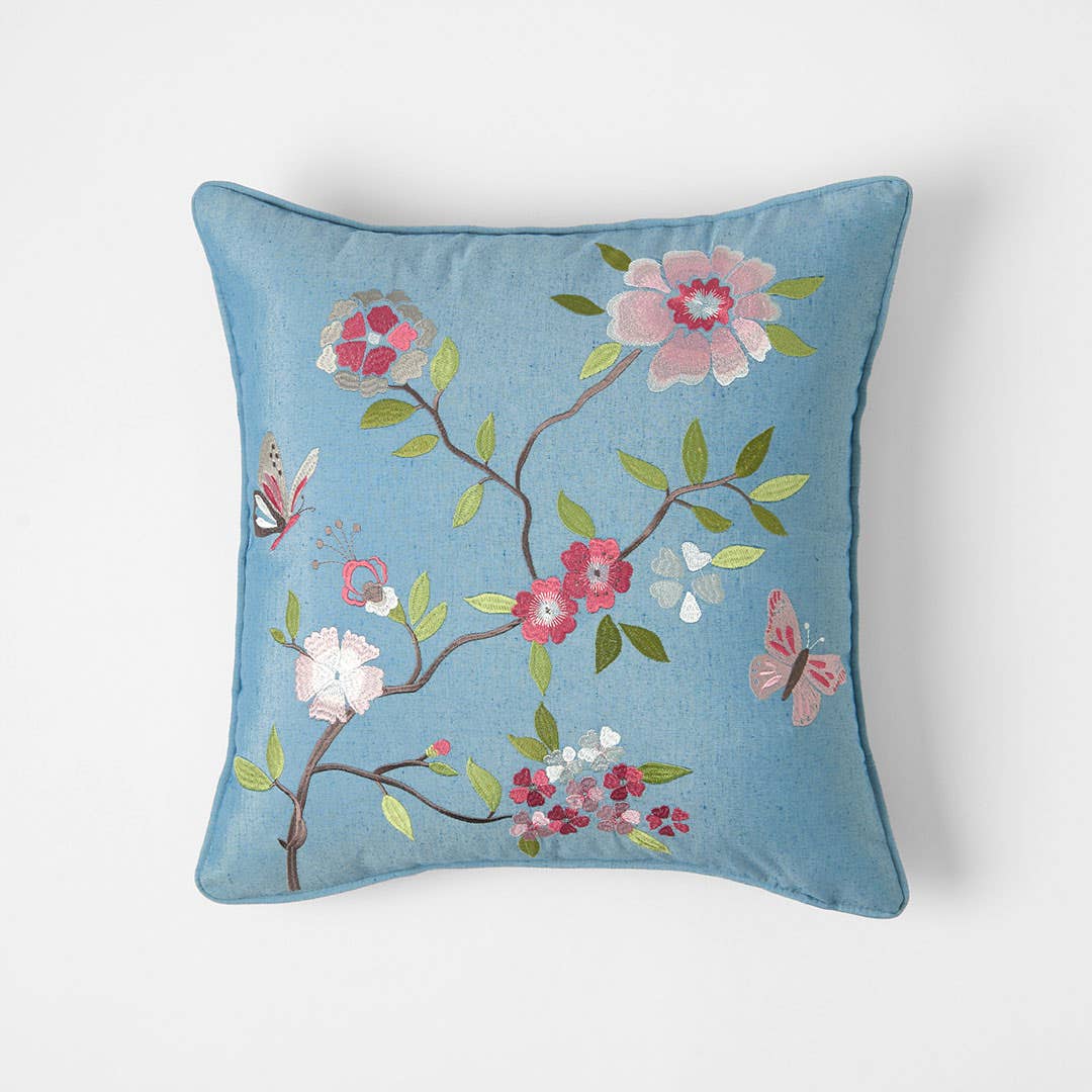 Giselle Cushion - Slate Blue