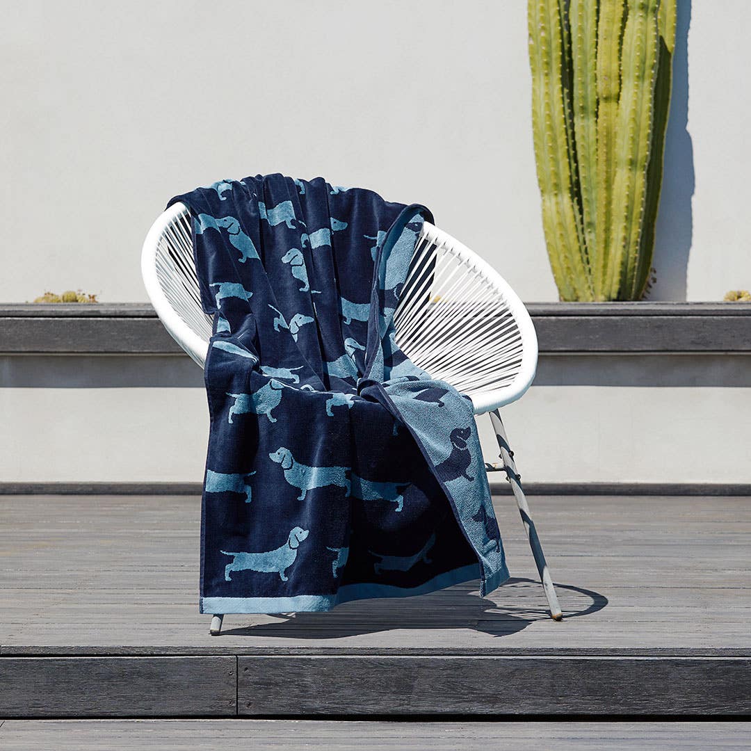 Bailey Beach Towel - Storm Blue