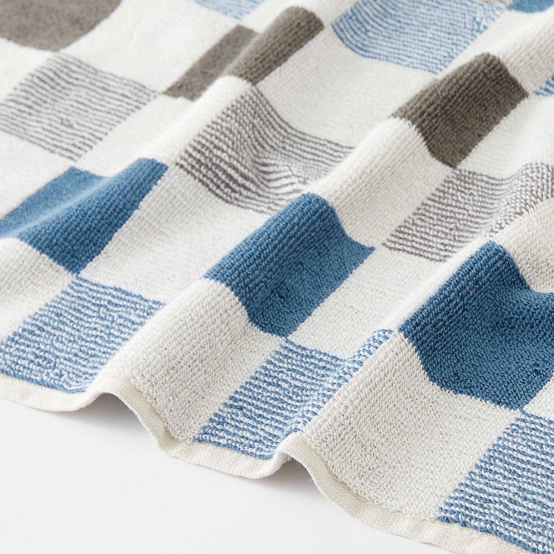 Marla Check Towel - Blue