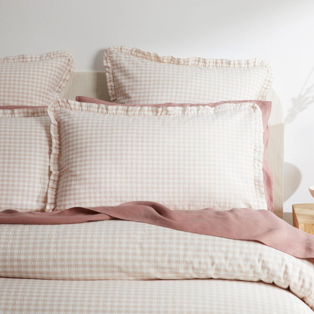 Eliza Quilt Cover - Blush