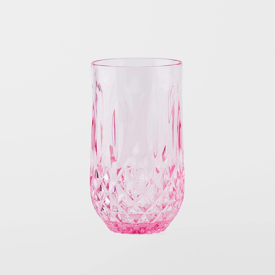 Crystal Look Outdoor Acrylic Dining - Pink