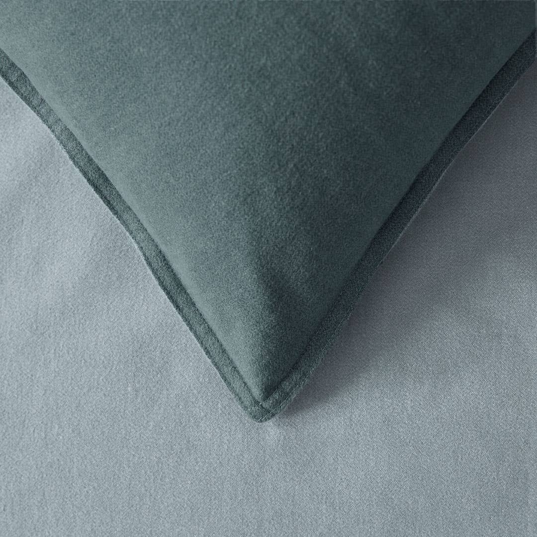 Lusso Brushed Cotton Quilt Cover - Stormy Sea Teal