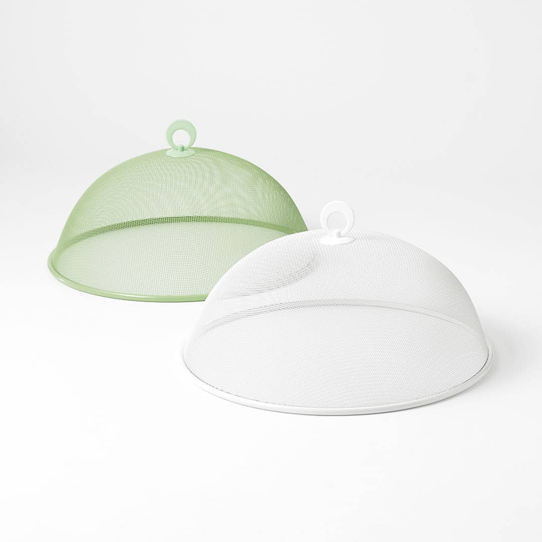 Domed Food Cover - White